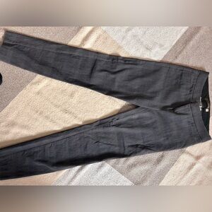 Crosby Charcoal Plaid Straight Leg Pants